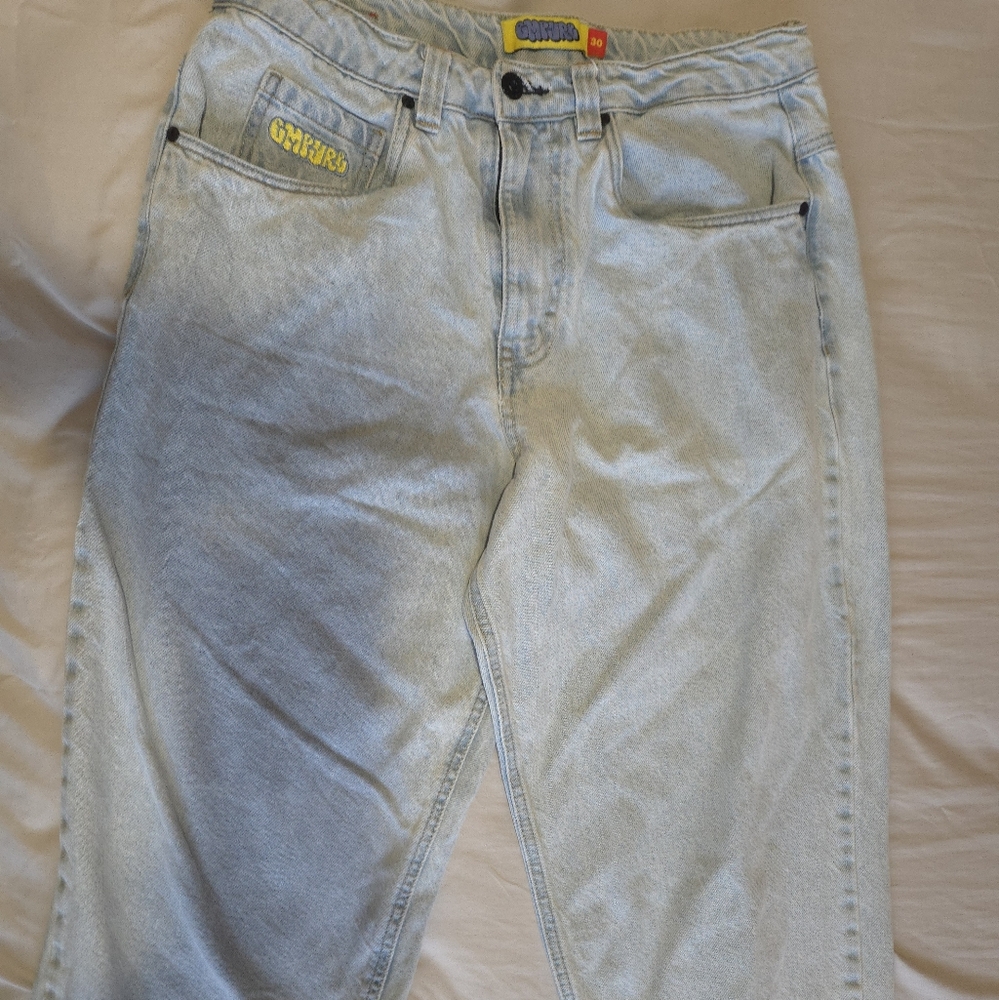 Zumiez Light Gray Relaxed Jeans